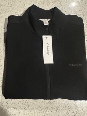 Calvin Klein Black Mock Neck Pullover